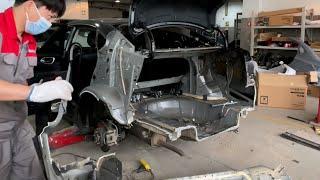 Rear side collision accident repair|Nissan Sylphy|@Mechanic Han