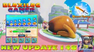 New Update 148 Thanksgiving Event Weapon Fighting Simulator | Bloxiloggamer