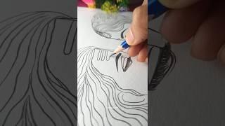 Mahadev And Parvati Maa Outline Drawing ||Mahadev And Parvati Drawing ||#shorts