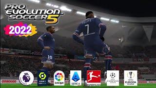 New Update !!! Pro Evolution Soccer 5 | PES 5 / WE 9 | Summer Season 2021 - 2022