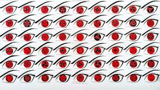 CRAZY DRAWING +50 MANGEKYOU SHARINGAN !