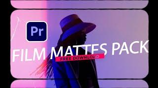 How to create film mattes and borders In premiere pro || free download