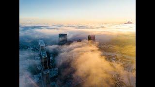 Москва-Сити в облаках.Mocow-city in clouds|Аэросъемка Москва