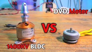 1400KV BLDC Motor VS DVD BLDC Motor!!