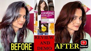 Loreal Paris Hair colour Honest Review And Demo / How to colour White Hair/ How to use Hair Colour.