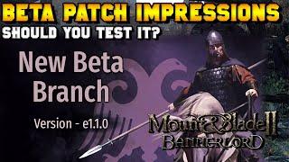 Beta Branch Patch 1.1.0 Recap for Mount & Blade 2: Bannerlord