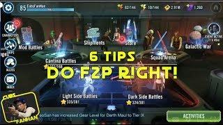 SWGOH Guide: How to do F2P but do it RIGHT!