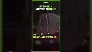 음주단속 현장 냅다 도주하다 사고까지 #shorts
