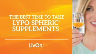 Do I Have to Take Lypo-Spheric Supplements on an Empty Stomach?