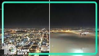 Timelapse video shows fog blanketing downtown St. Petersburg