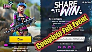 How to Complete Share to Win Event in FreeFire 100% Working Tips | Got Cutie Bubble Bundle.