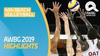 Beach Volleyball 4x4 Highlights Video | ANOC World Beach Games Qatar 2019