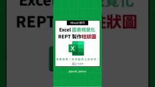 Excel 圖表視覺化 REPT 製作柱狀圖 【下】#excel #googlesheets #shorts｜#今日訊息