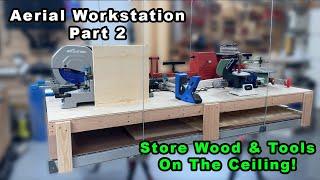 Aerial Workbench & Wood Storage Part 2 - Modifying An Electric Lift from Auxx-Lift.com