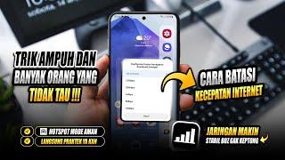 PAKE TRIK INI BOSSS || CARA MEMBATASI KECEPATAN INTERNET DI HP ANDROID BIAR STABIL & GAK BOROS