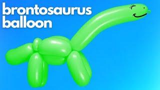 Brontosaurus Dinosaur: How to Make Balloon Animals for Beginners #dinosaurballoon #balloonanimal