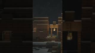 Minecraft. Winter. Night. 4K.