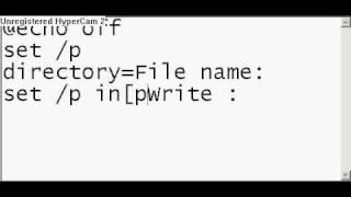 How to create a custom write batch file