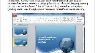 cara mengupload ppt ke youtube