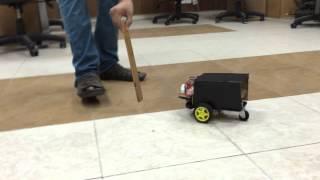 Arduino based object following robot using ultrasonic sonar sensors