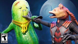 Big Dill VS Jar Jar Binks - SAD LIFE STORY.. Fortnite Movie