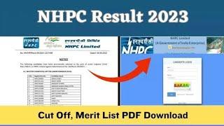 NHPC JE Result 2023 | How to Check NHPC JE Result 2023 | NHPC JE Result Date 2023