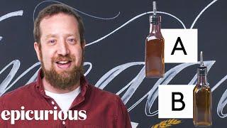 Vinegar Expert Guesses Cheap vs Expensive Vinegar | Price Points | Epicuirous