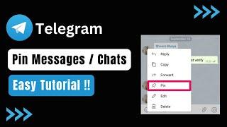 How to Pin Messages on Telegram !