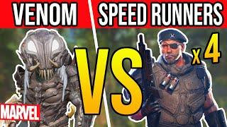 VENOM PREDATOR vs 4 SPEED RUNNERS "He Slammed his CONTROLLER from RAGE!"