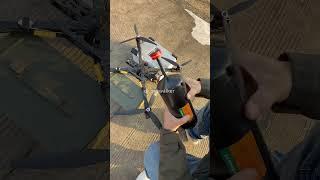 Fiber-optic drone,Please release the buckle when using the optical fiber barrel. #drone #fpv