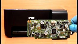 Разбор принтера Epson L3100. Как снять материнскую плату.