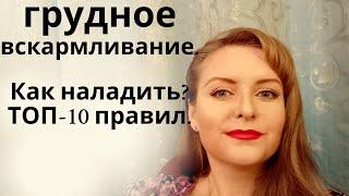 ТОП-10: как наладить ГВ / Как разогнать лактацию / Корми грудью без смесей