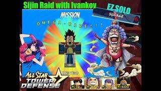 Solo Sijin Raid Full Auto Skip with Ivankov/Bobblehead | All Star Tower Defense