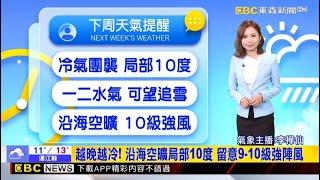 「冬至」低溫特報！ 新北、宜蘭、竹苗 局部10度 【樺仙氣象】@newsebc