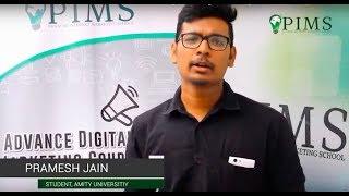 PIMS Review - Pramesh Jain | Digital Marketing Course Review |