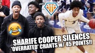 Sharife Cooper RESPONDS TO ‘OVERRATED’ CHANTS with 45 POINTS!! | Rival Fans GET HEATED