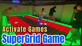 Supergrid Game | Activate Games| Active Gaming Experience with Interactive Exercise & Light-Up Floor