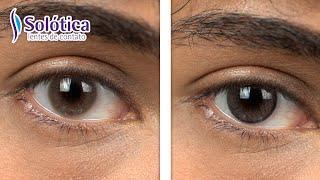 Perfect Brown Colored Contact Lenses | Hidrocor Monthly Ocre & Soflex Ocre