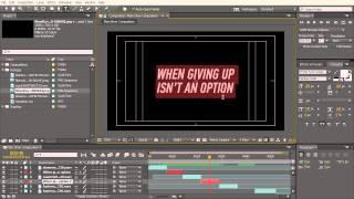 After Effects Top Tip: Creating and Editing Text