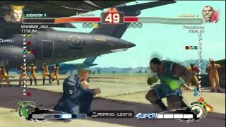 SSF4 HD-  Spawnie_Javi (Guile) VS Posseidonn (Balrog)
