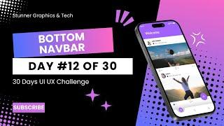 Bottom Navbar Figma | UI UX Design Figma | Top Animations Day 12