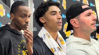 Lakers' time-off, defensive struggles & more | Practice Interviews x Highlights | December 11, 2024