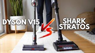 DYSON V15 vs SHARK STRATOS VAC - Can Shark Compete?