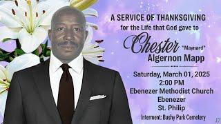 A Service of Thanksgiving for the Life of Chester Mapp