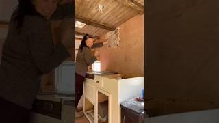 Vintage camper Kitchen Makeover- Part 1 #camperrenovation #diy #tinykitchen #budgetfriendlydiy