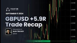 +5.9R GBPUSD Trade Recap by Trickey | September 5, 2024 | Phantom Trading