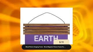 Wood Picture Hanging Frame - Wood Magnetic Picture Frame For Natural Color 11 Sizes !!