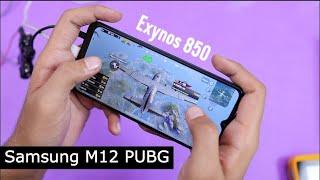 Samsung Galaxy M12 Pubg Gaming Test with FPS & Heating | Graphics & Gameplay | Hindi