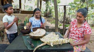 ripe jackfruit tempura . This is how I make food from ripe jackfruit. village kitchen recipe