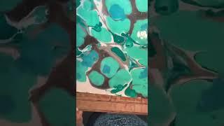 Imperfect Painting - Water Marbling and Ebru Paint Video - Soothing Videos #shorts